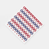 Patriottische Sterren Juli 4 Papieren servetten (Hoek)