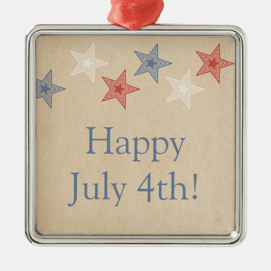 Patriottische sterren Juli 4e Ornament (Voorkant)
