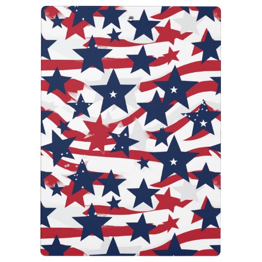 Patriottische sterren klembord (Achterkant)