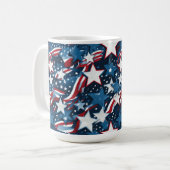 Patriottische sterren koffiemok (Voorkant links)