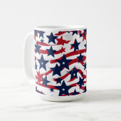 Patriottische sterren koffiemok (Voorkant links)