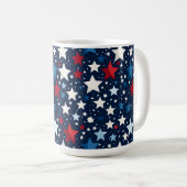 Patriottische sterren koffiemok (Voorkant rechts)
