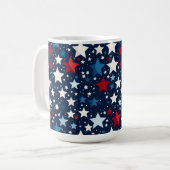 Patriottische sterren koffiemok (Voorkant links)
