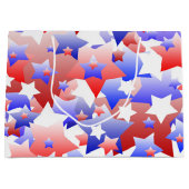 Patriottische sterren large cadeautasje (Voorkant)