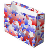 Patriottische sterren large cadeautasje (Voorkant Gekanteld)