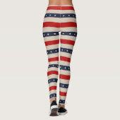 Patriottische sterren leggings (Achterkant)