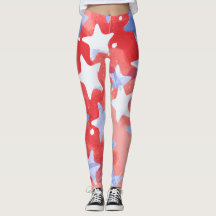 Patriottische Sterren Leggings voor 4 juli