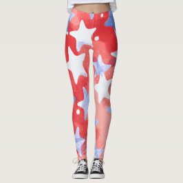 Patriottische Sterren Leggings voor 4 juli
