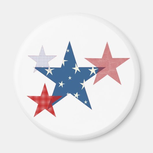 Patriottische sterren magneet (Voorkant)