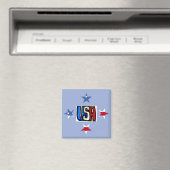 Patriottische sterren Magnet (Insitu (Vaatwasser))