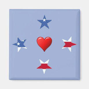Patriottische sterren Magnet