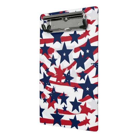 Patriottische sterren mini klembord (Angled2)