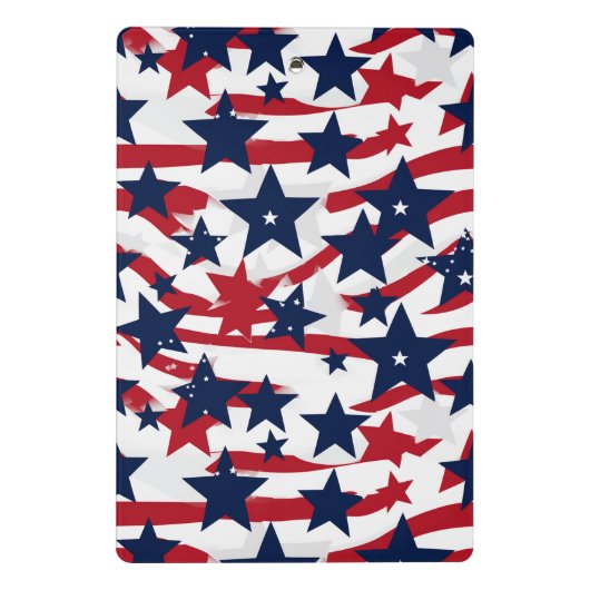 Patriottische sterren mini klembord (Achterkant)