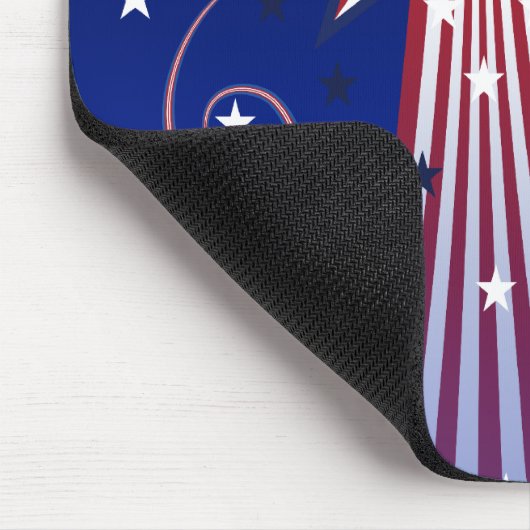 Patriottische sterren mousepad muismat (Hoek)