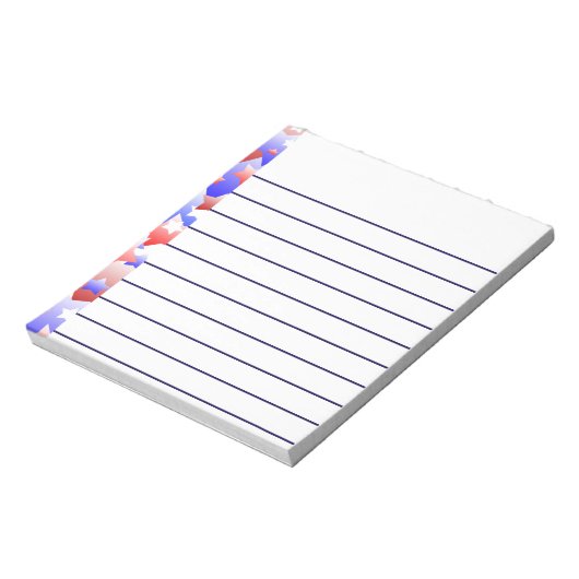 Patriottische sterren notitieblok (Linkerzijde)