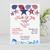 Patriottische sterren op 4 juli - Zonnebrillen Poo Kaart (Staand voorkant)