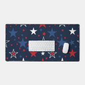 Patriottische sterren op marineblauw bureaumat (Keyboard & Muis)