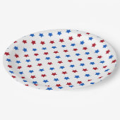 Patriottische sterren papieren bordje (Gekanteld)