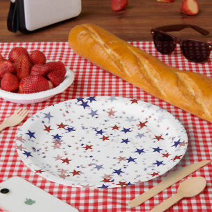 Patriottische sterren patroon USA Onafhankelijkhei Papieren Bordje