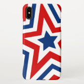 Patriottische sterren Rood wit en blauw kleurig iPhone Hoesje (Achterkant)
