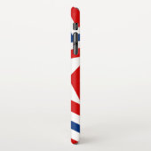 Patriottische sterren Rood wit en blauw kleurig iPhone Hoesje (Linkerkant)