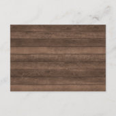 Patriottische sterren Rustic Vierde juli Details Informatiekaartje (Achterkant)