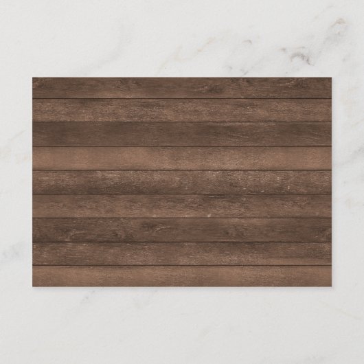 Patriottische sterren Rustic Vierde juli Details Informatiekaartje (Achterkant)