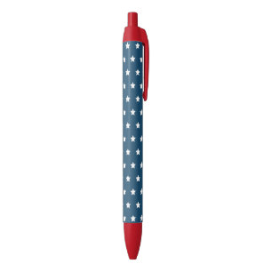 Patriottische sterren schrijfpennen blauwe inkt pen