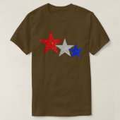 Patriottische sterren Sparkle Red White Blue Ameri T-shirt (Design voorkant)