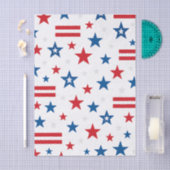 Patriottische Sterren & Strepen Decoupage Weefselp Tissuepapier (Craft)