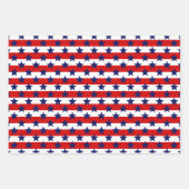 Patriottische Sterren Strepen DIY Patroon & Bigrd Inpakpapier Vel (Voorkant 3)
