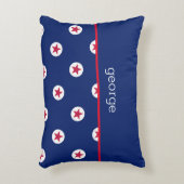 Patriottische Sterren Strepen NAAM Home Decor Fun Accent Kussen (Voorkant(Verticaal))