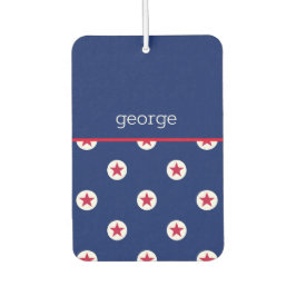 Patriottische Sterren Strepen Patroon Naam Plezier Luchtverfrisser