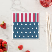 Patriottische sterren strepen servetten (Insitu)
