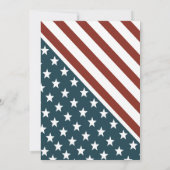 Patriottische sterren & Stripe 4e juli Kaart (Achterkant)