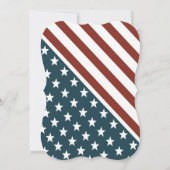 Patriottische sterren & Stripe 4e juli Kaart (Achterkant)