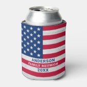 Patriottische sterren & Stripes - Aangepaste Ameri Blikjeskoeler (Blikje Voorkant)