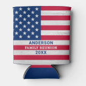 Patriottische sterren & Stripes - Aangepaste Ameri Blikjeskoeler (Voorkant)