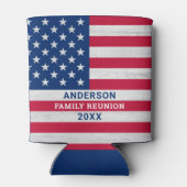 Patriottische sterren & Stripes - Aangepaste Ameri Blikjeskoeler (Achterkant)