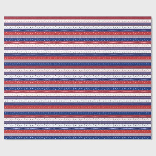 Patriottische sterren & Stripes Abstracte Amerikaa Cadeaupapier (Vlak)