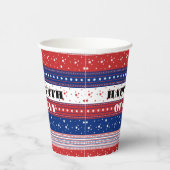 Patriottische sterren & Stripes Abstracte Amerikaa Papieren Bekers (Rechts)
