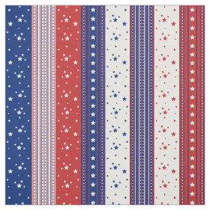 Patriottische sterren & Stripes Abstracte Amerikaa Stof
