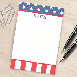Patriottische sterren & Stripes Amerikaanse vlag Post-it® Notes