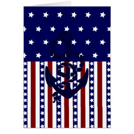 Patriottische sterren Stripes Anchor Sailor Patroo