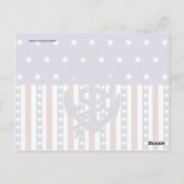Patriottische sterren Stripes Anchor Sailor Patroo Briefkaart (Achterkant)