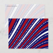 Patriottische sterren Stripes Freedom Flag 4 juli Briefkaart (Voorkant / Achterkant)