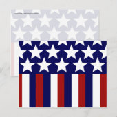 Patriottische sterren Stripes Freedom Flag 4 juli Briefkaart (Voorkant / Achterkant)