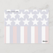 Patriottische sterren Stripes Freedom Flag 4 juli Briefkaart (Achterkant)