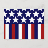 Patriottische sterren Stripes Freedom Flag 4 juli Briefkaart (Voorkant)