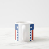 Patriottische sterren Stripes Freedom Flag 4 juli Espresso Kop (Achterkant)